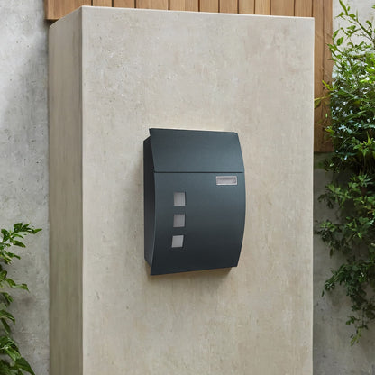 Mailbox, Letter Box with Viewing Windows, Nameplate - image 2