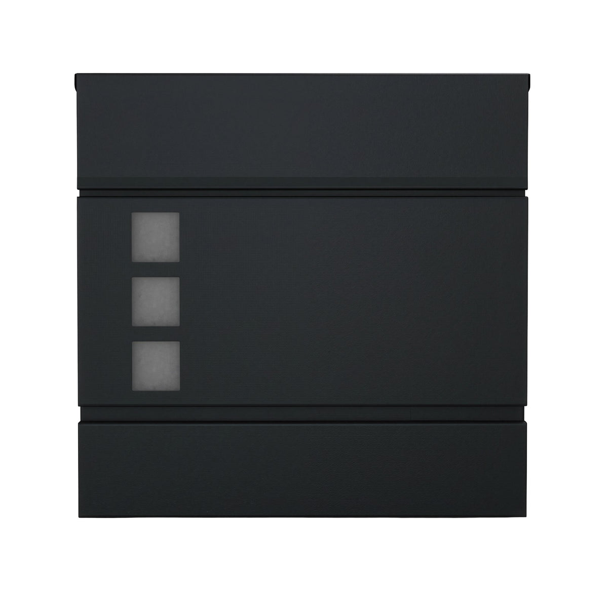 Modern Mailbox, Lockable Wall-Mounted Post Letter Box with Newspaper Holder, Easy to Install - image 1