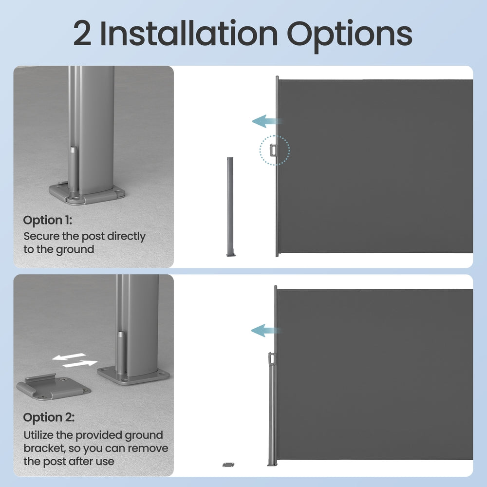 Extendable Side Shade 180 x 350 cm Privacy Screen - image 2