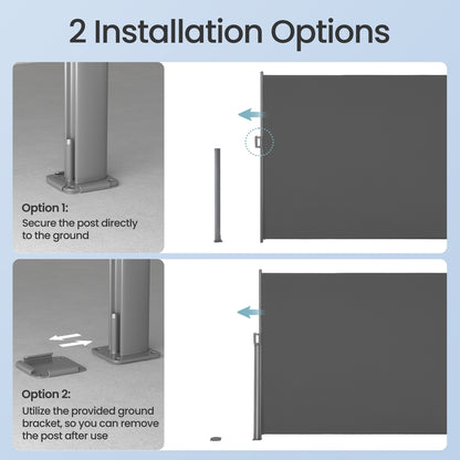 Extendable Side Shade 180 x 350 cm Privacy Screen - image 2
