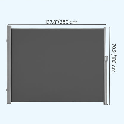 Extendable Side Shade 180 x 350 cm Privacy Screen - image 4