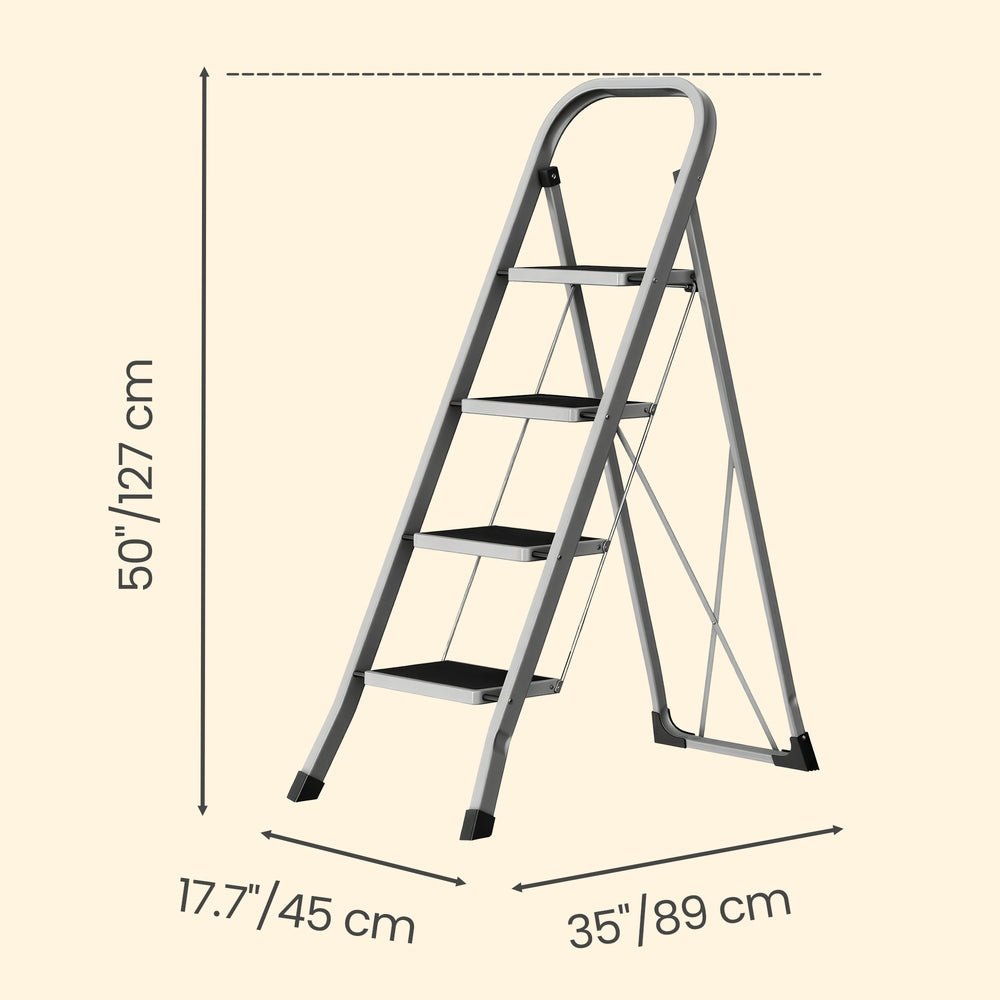 4-Step Ladder, Folding Ladder, Safety Lock - image 3