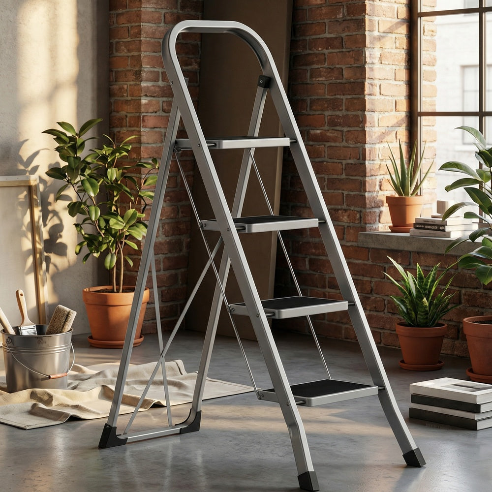 4-Step Ladder, Folding Ladder, Safety Lock - image 5