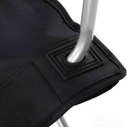 Set of 2 Blue Portable Camping Chairs with Armrest - image 15