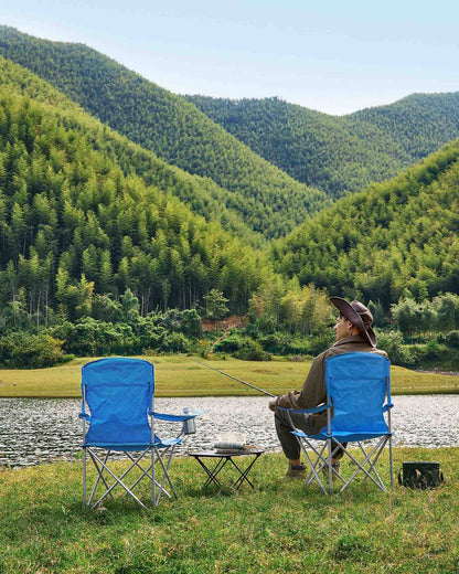 Set of 2 Folding Camping Chairs - image 16