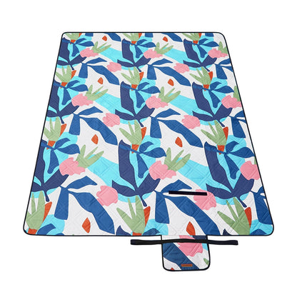Picnic Blanket 200 x 150 cm Colourful Fern - image 1