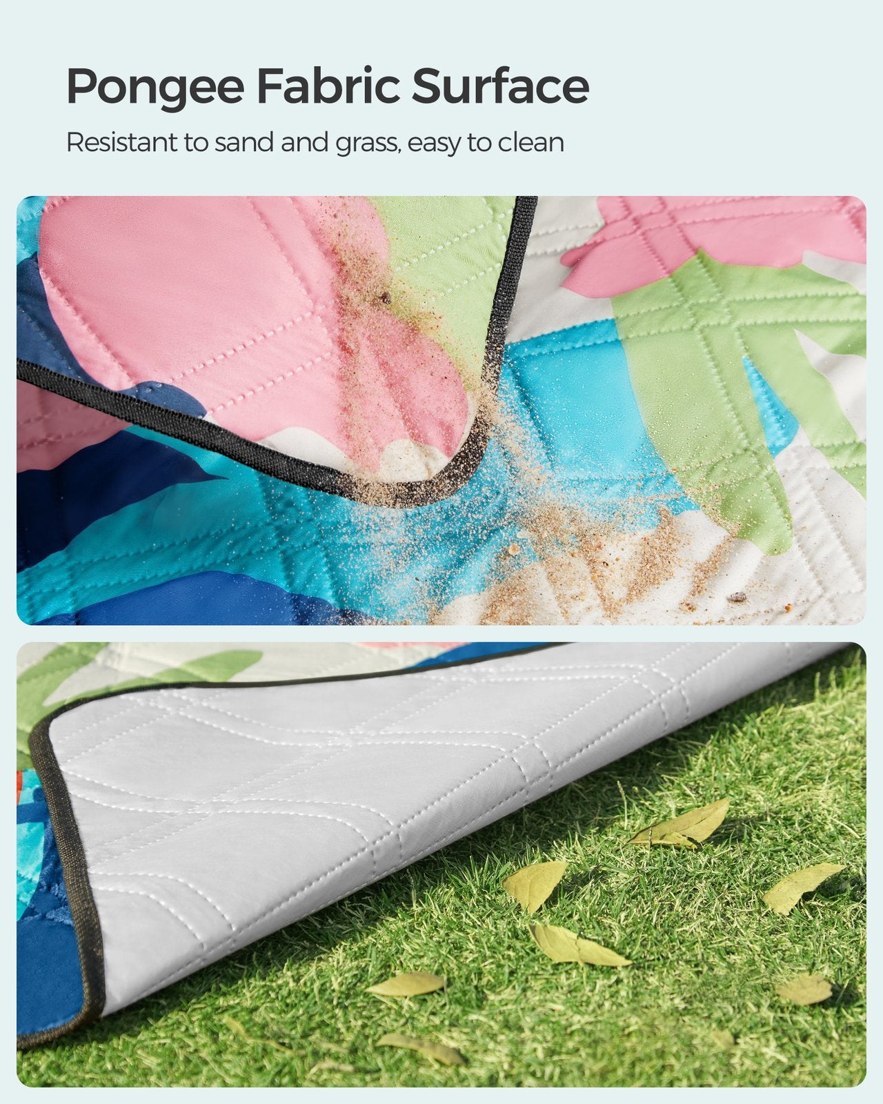 Picnic Blanket 200 x 150 cm Colourful Fern - image 5