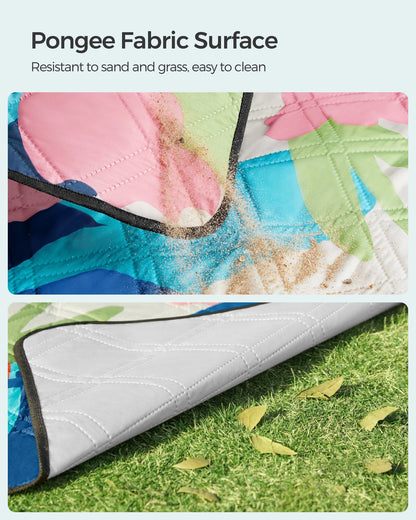 Picnic Blanket 200 x 150 cm Colourful Fern - image 5