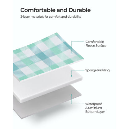 Picnic Blanket 300 x 200 cm Green and White - image 5