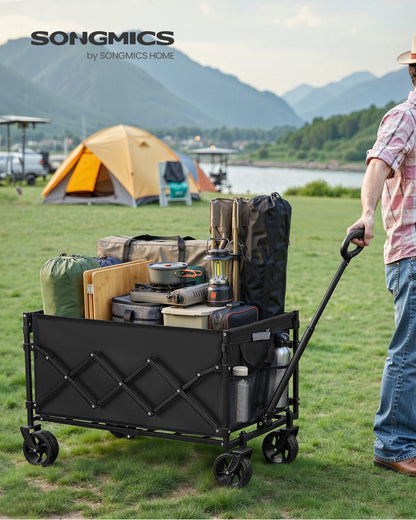 Foldable Camping Trolley with 4 Reinforced Wheels - image 16