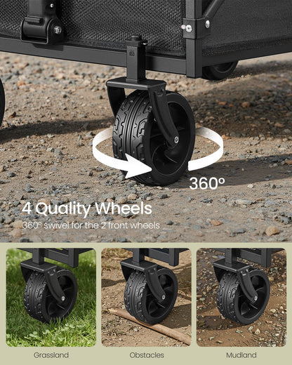Foldable Camping Trolley with 4 Reinforced Wheels - image 20
