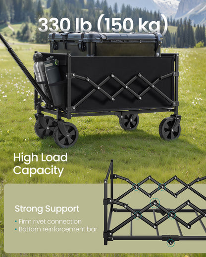 Foldable Camping Trolley with 4 Reinforced Wheels - image 10