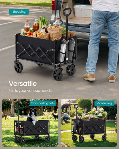 Foldable Camping Trolley with 4 Reinforced Wheels - image 12