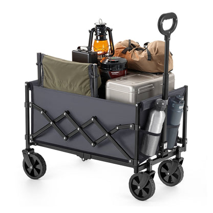 Foldable Camping Trolley with 4 Reinforced Wheels - image 1
