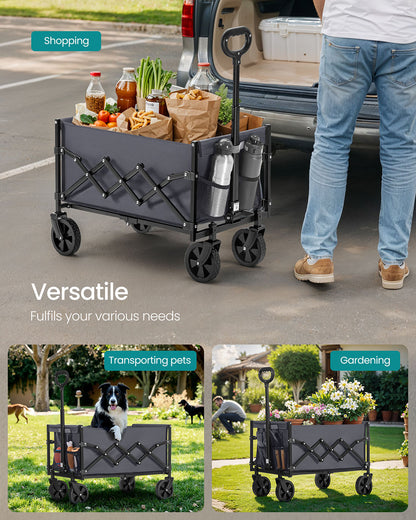 Foldable Camping Trolley with 4 Reinforced Wheels - image 5
