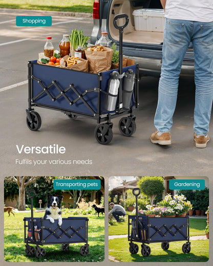 Foldable Camping Trolley with 4 Reinforced Wheels - image 33