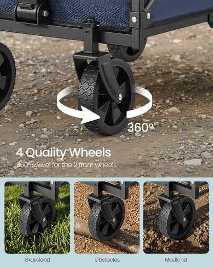 Foldable Camping Trolley with 4 Reinforced Wheels - image 34
