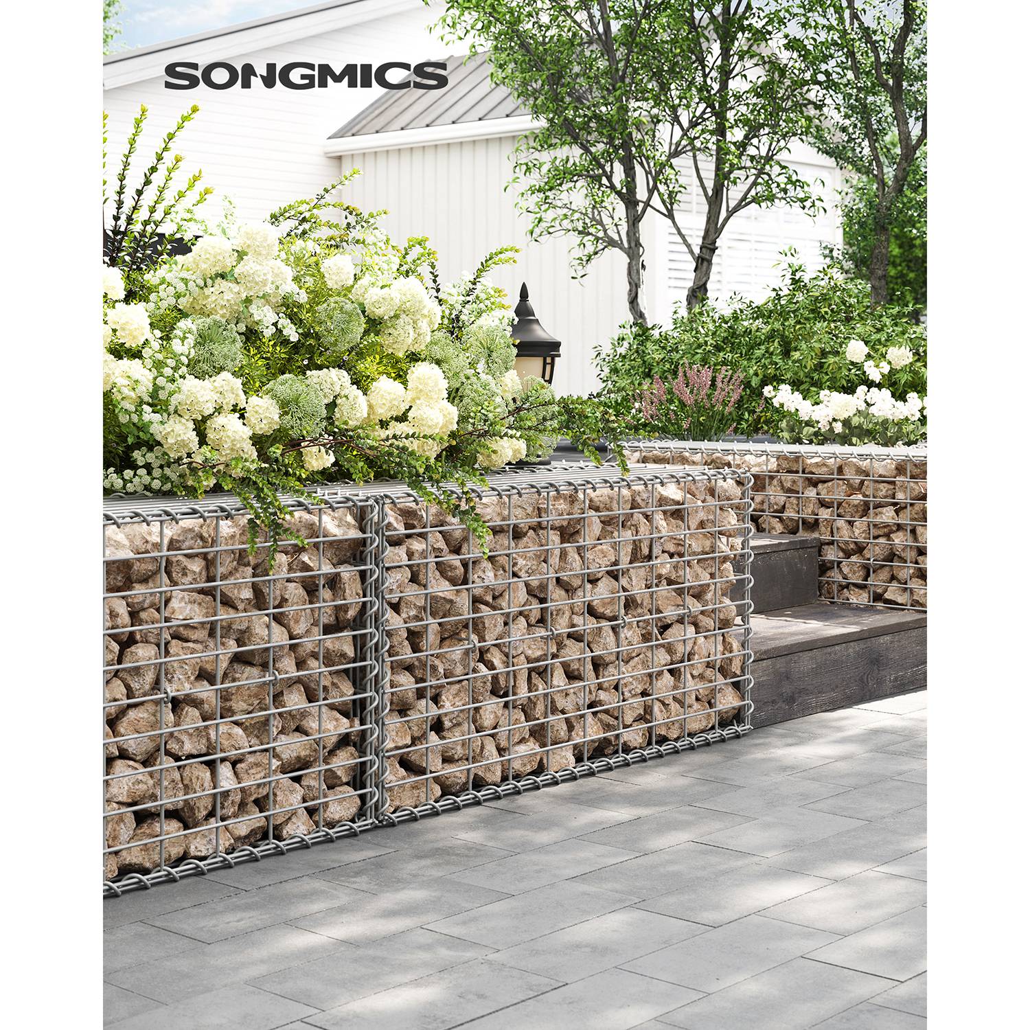 Gabion Basket, Metal Gabion Cages for Stones 100 x 50 x 30 cm - image 3