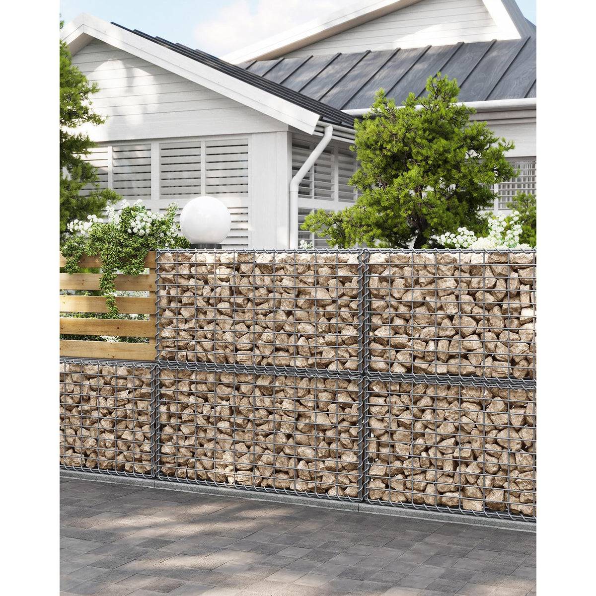 Gabion Basket, Metal Gabion Cages for Stones 100 x 50 x 30 cm - image 8