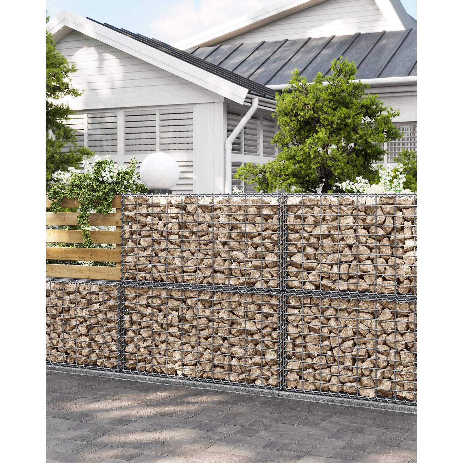 Gabion Basket, Metal Gabion Cages for Stones 100 x 50 x 30 cm - image 8