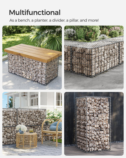 Gabion Basket Garden Fence 100 x 50 x 50 cm - image 9