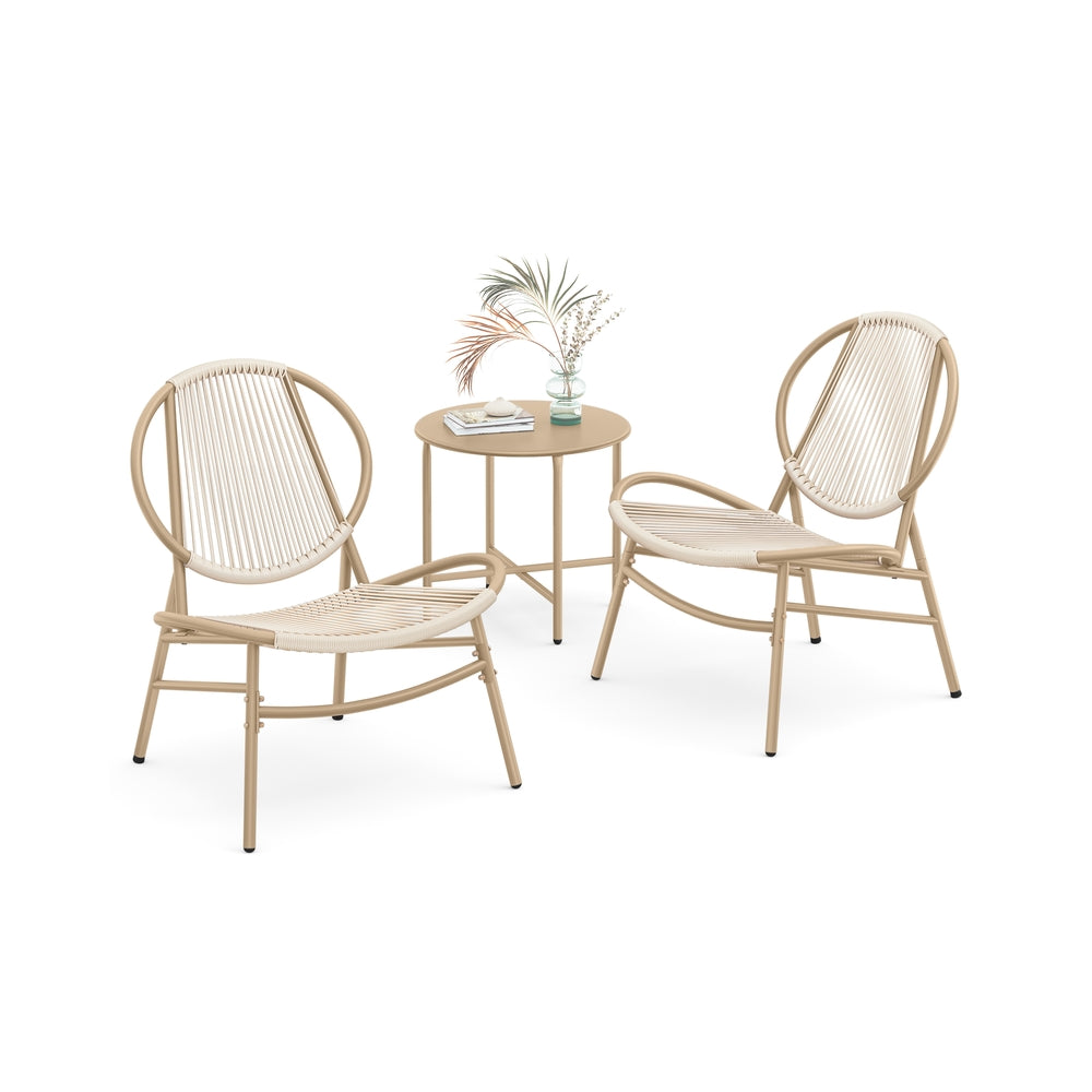 Garden Bistro Set, 3 Pieces, Acapulco Chairs - image 11