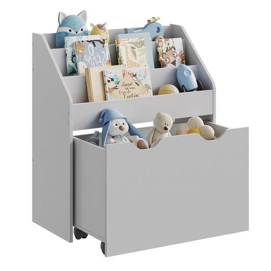 Multipurpose Kids Bookshelf and Toy Organiser Dove Grey - image 1