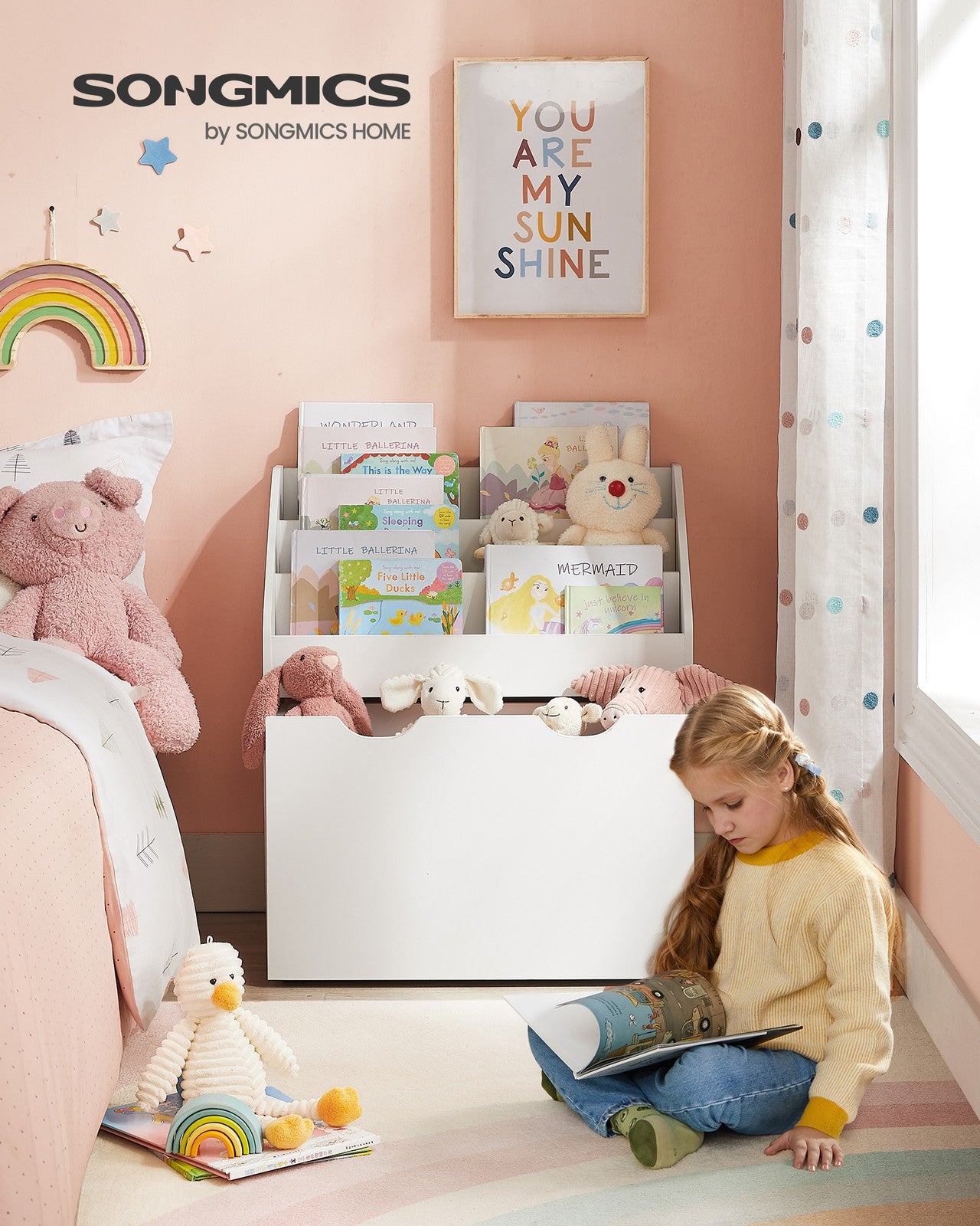 Multipurpose Kids Bookshelf and Toy Organiser Dove Grey - image 8