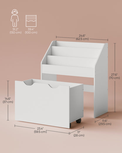 Multipurpose Kids Bookshelf and Toy Organiser Dove Grey - image 12