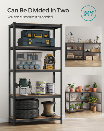 Set of 2 Silver Garage Shelving - image 111