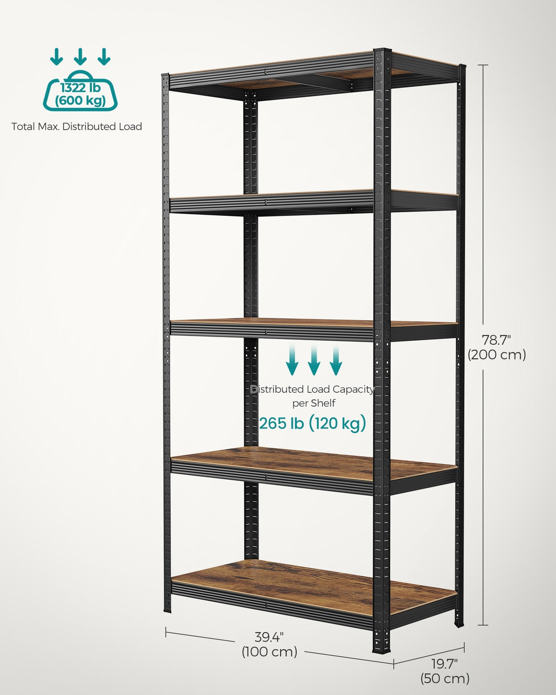 Set of 2 Silver Garage Shelving - image 112