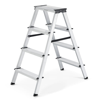 Aluminium Ladder with 4 Non-Slip Steps - image 1