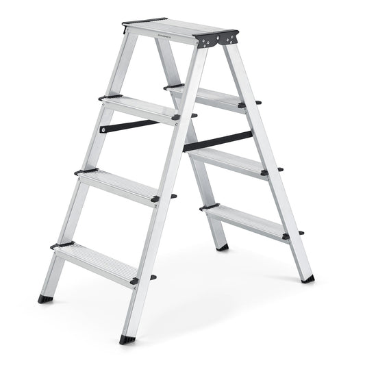Aluminium Ladder with 4 Non-Slip Steps - image 1