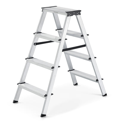 Aluminium Ladder with 4 Non-Slip Steps - image 2