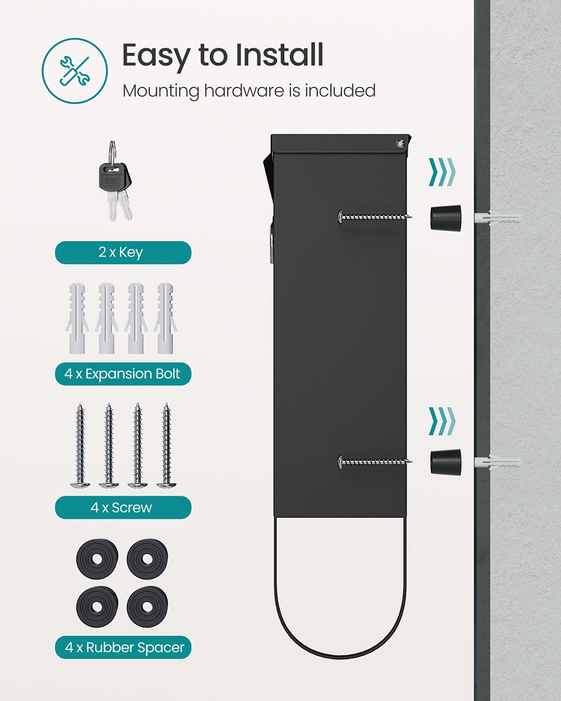 Wall-Mounted Mailbox - image 23