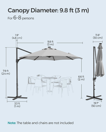 Garden Parasol Umbrella 3 m - image 7