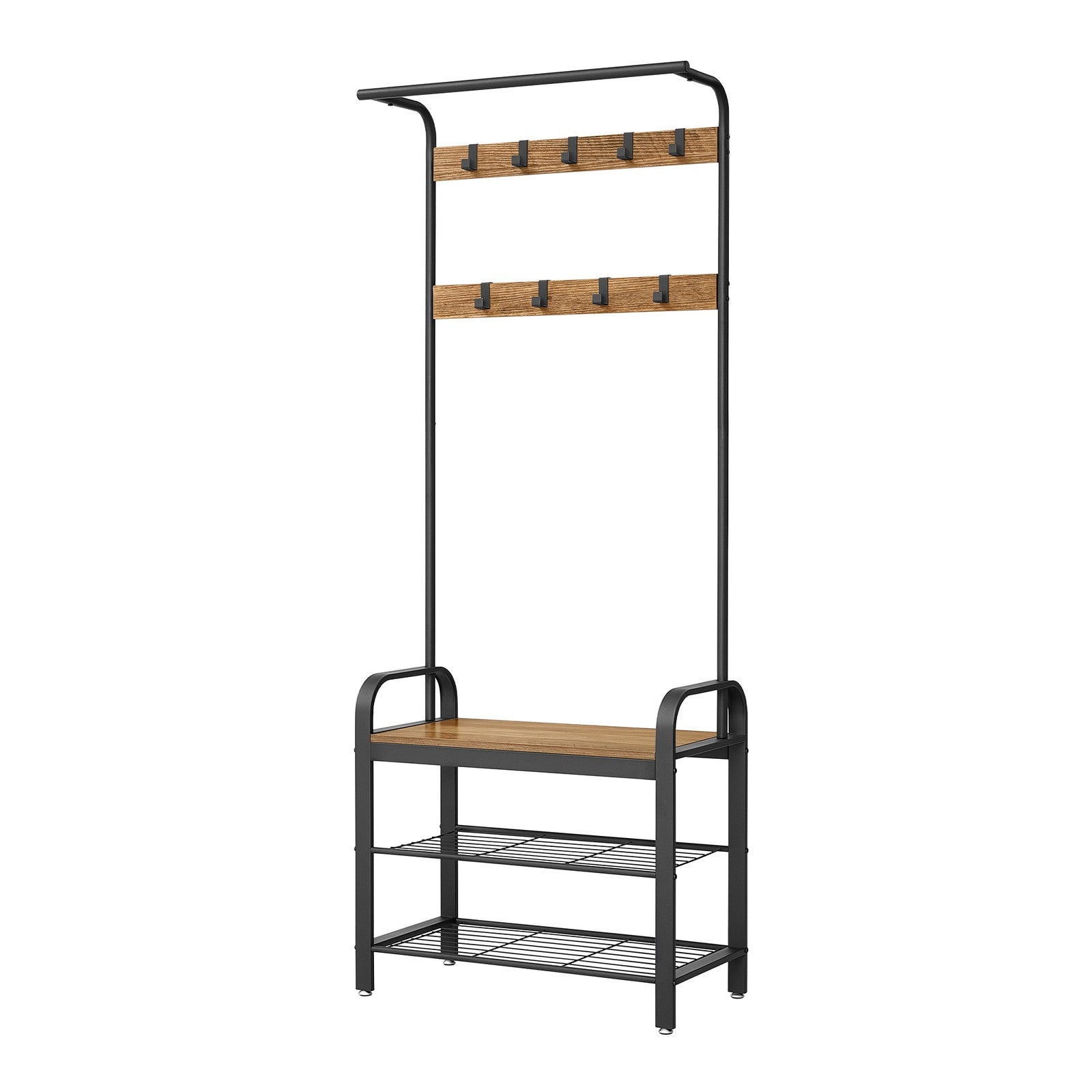 Coat Rack, Hall Tree with Shoe Bench, Entryway Bench with Coat Rack - image 10