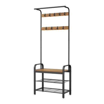 Coat Rack, Hall Tree with Shoe Bench, Entryway Bench with Coat Rack - image 10
