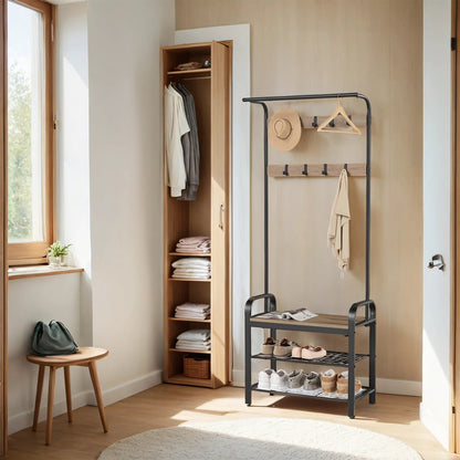 Coat Rack, Hall Tree with Shoe Bench, Entryway Bench with Coat Rack - image 18