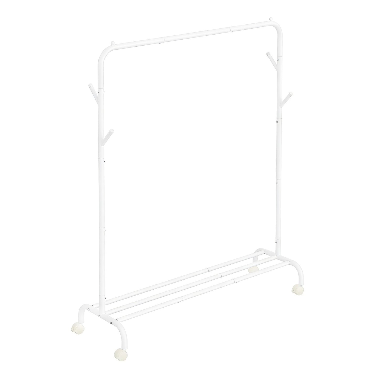 Clothes Rack, Single-Rod Clothing Rack with Wheels, Heavy-Duty Garment Rack - image 1