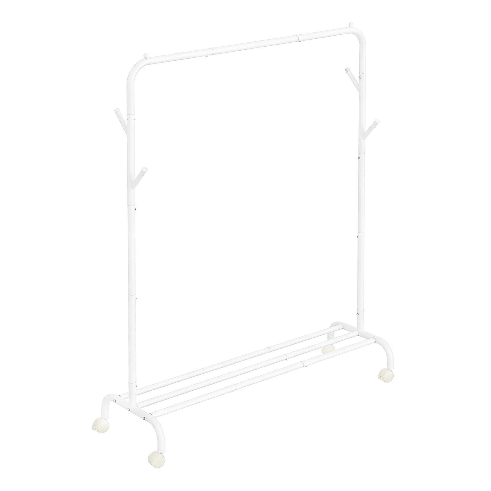 Clothes Rack, Single-Rod Clothing Rack with Wheels, Heavy-Duty Garment Rack - image 1