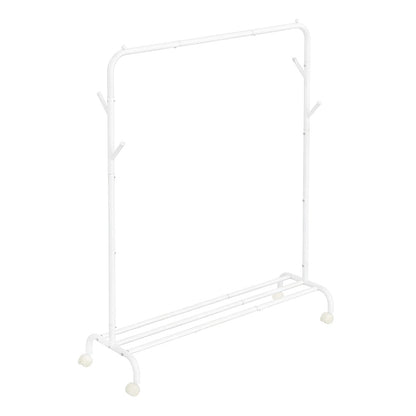 Clothes Rack, Single-Rod Clothing Rack with Wheels, Heavy-Duty Garment Rack - image 1