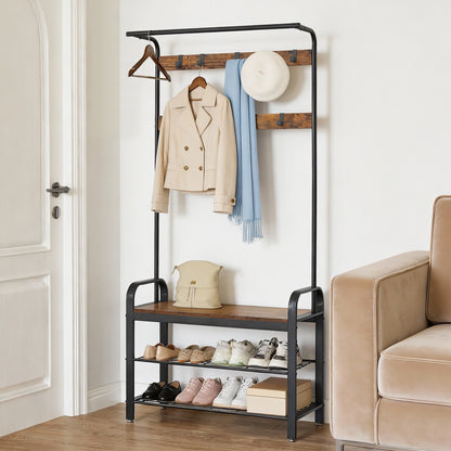 Coat Rack, Hall Tree with Shoe Bench, Entryway Bench with Coat Rack - image 28