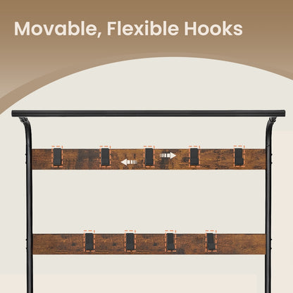 Coat Rack, Hall Tree with Shoe Bench, Entryway Bench with Coat Rack - image 32