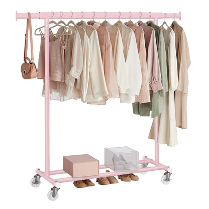 Heavy-Duty Clothes Rack on Wheels Pale Gold - image 7