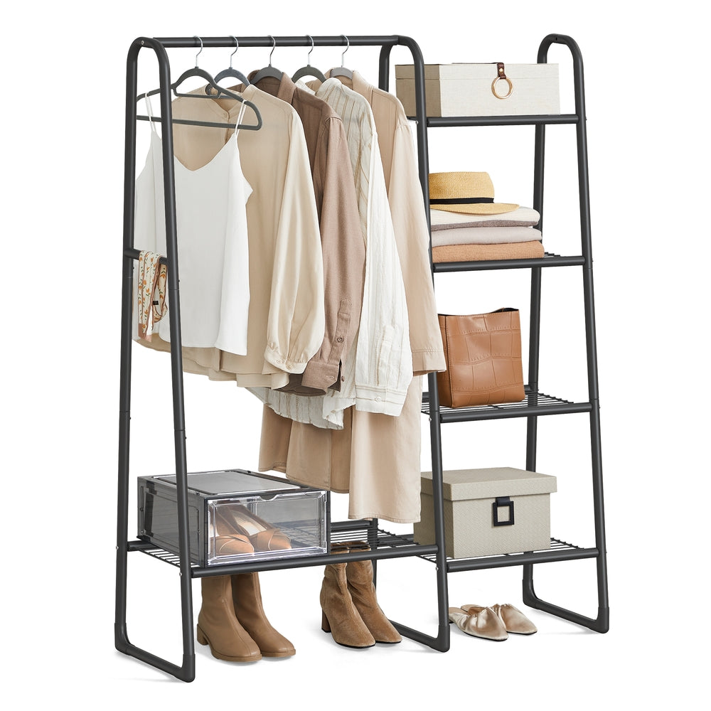 Freestanding Clothes Rack Matte Black - image 1