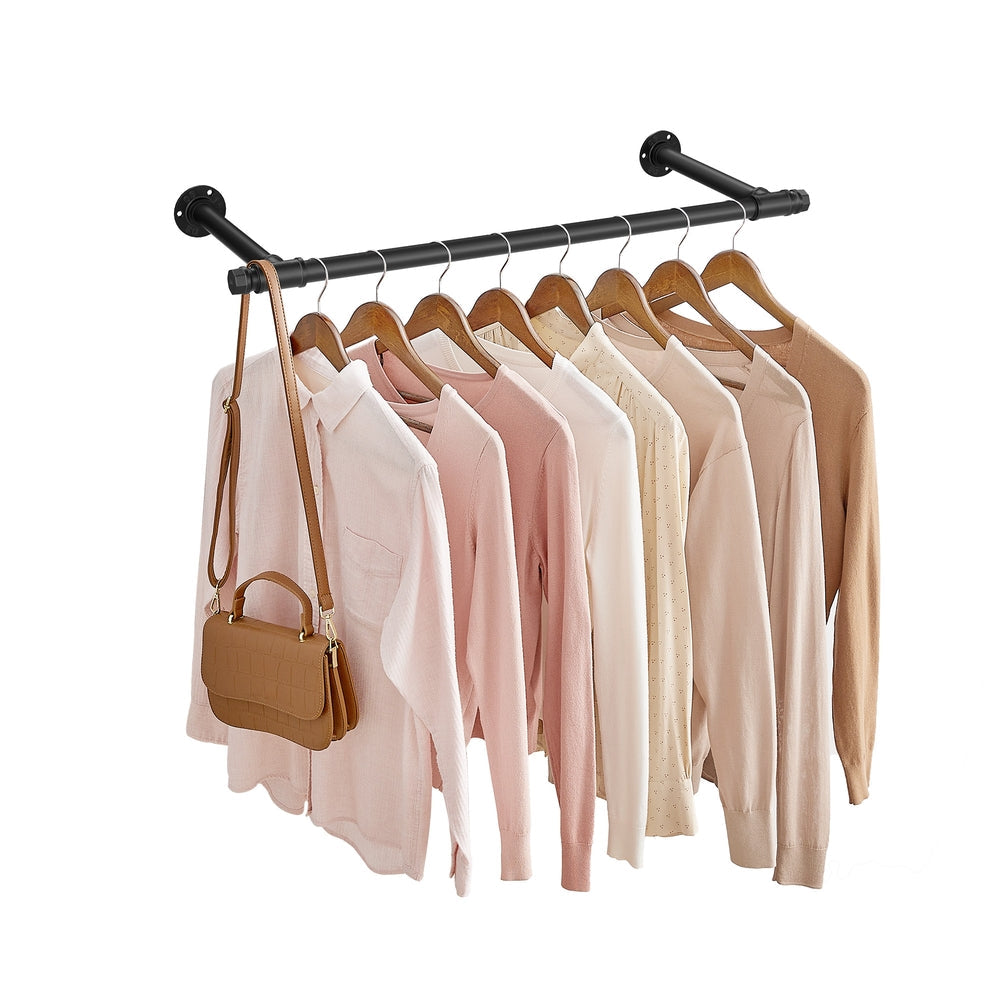 Wall-Mounted Clothes Rail 60 kg Load - image 1