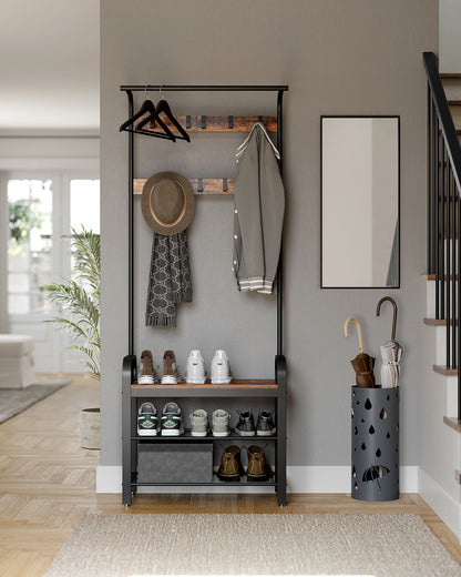 Vintage Coat Shoe Rack - image 9