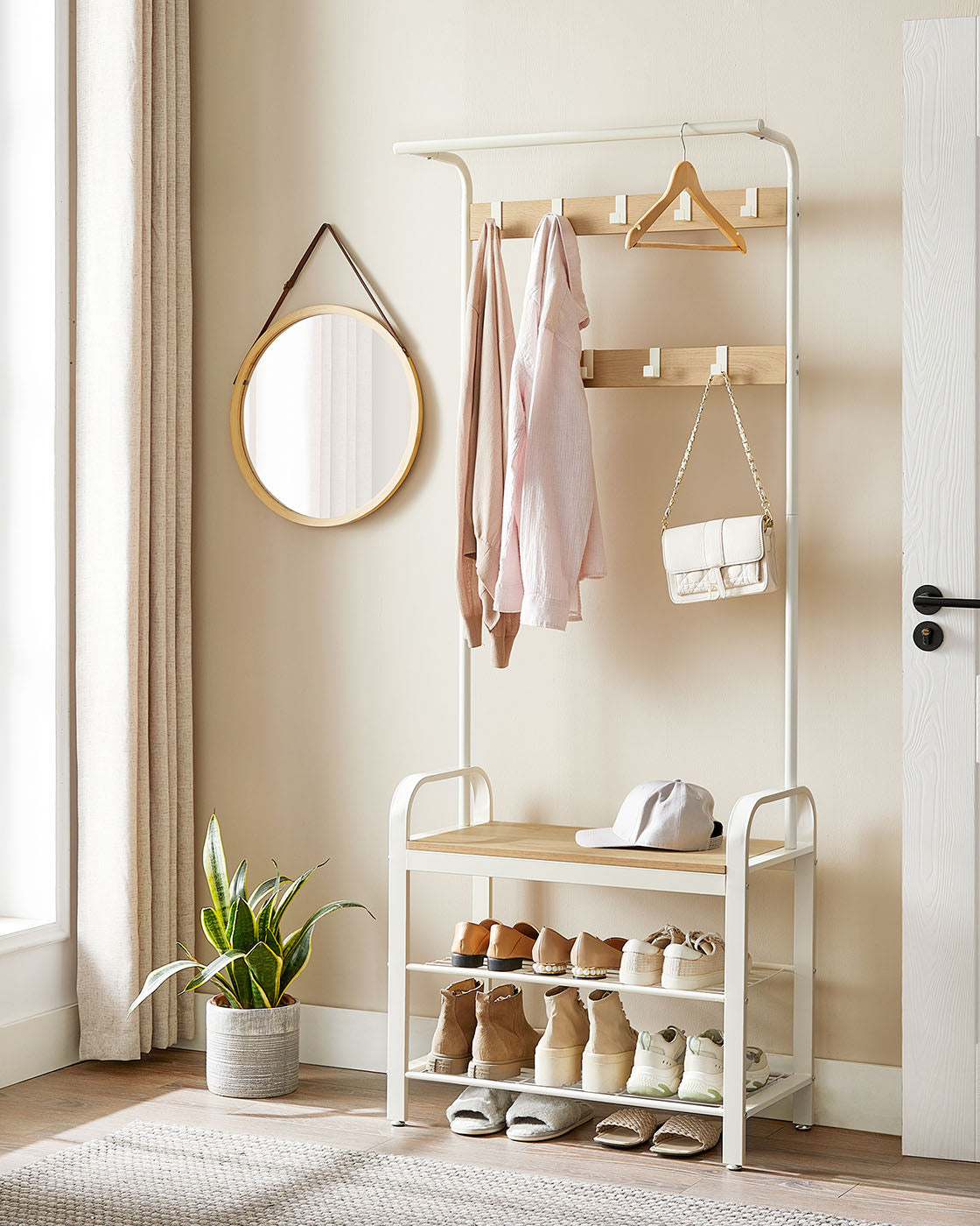 Vintage Coat Shoe Rack - image 12