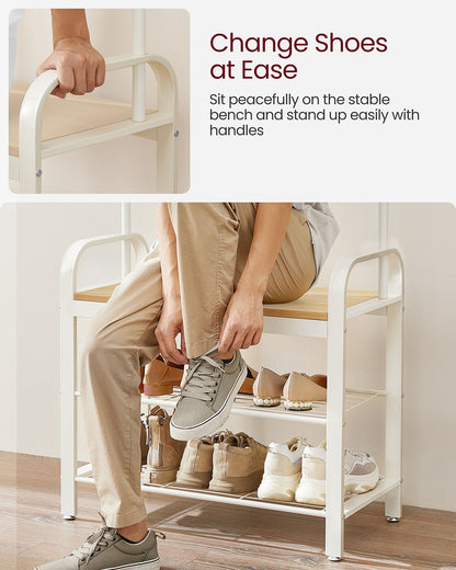 Vintage Coat Shoe Rack - image 16